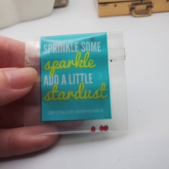 Blood red Swarovski crystals origami owl packet for‎ floating locket - Picture 1 of 2
